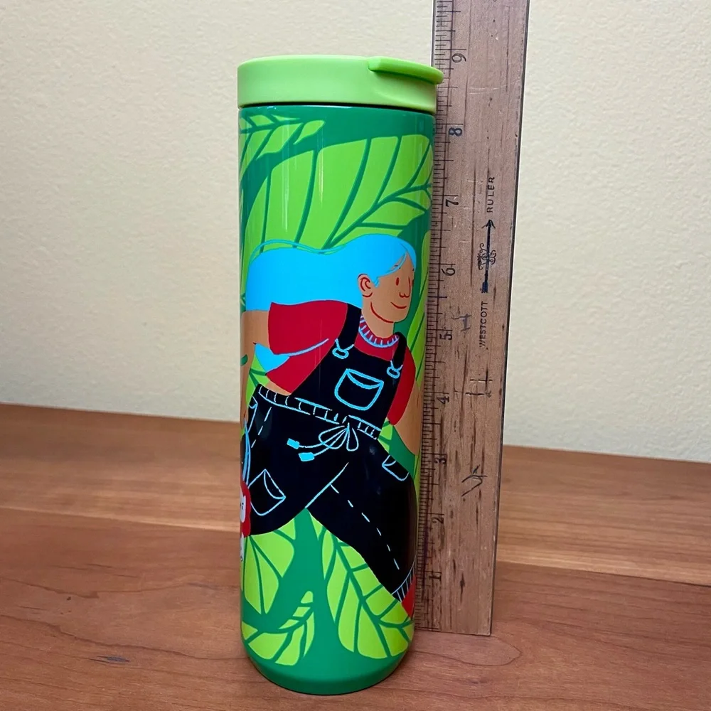 Starbucks Tumbler Hot/Cold Artist Series Monyee Chau Stainless Steel 16 ounces